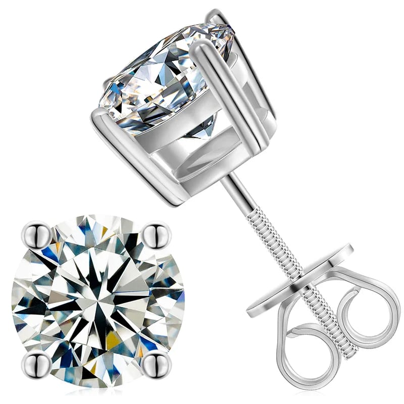VVS Moissanite Stud Earrings