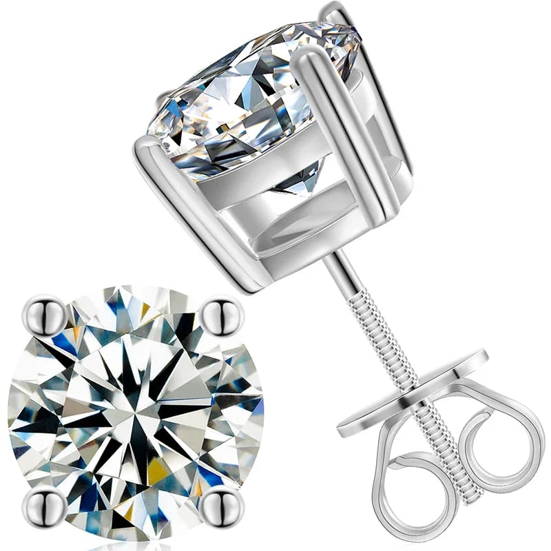 VVS Moissanite Stud Earrings