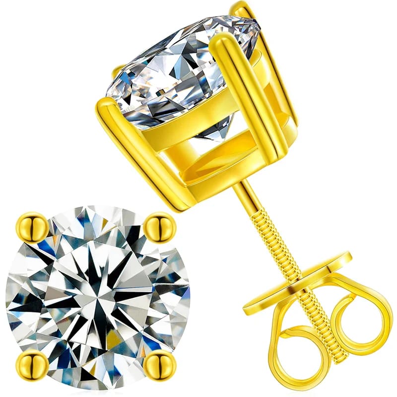 VVS Moissanite Stud Earrings